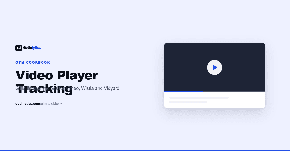 Video Players GTM Listener Recipes
