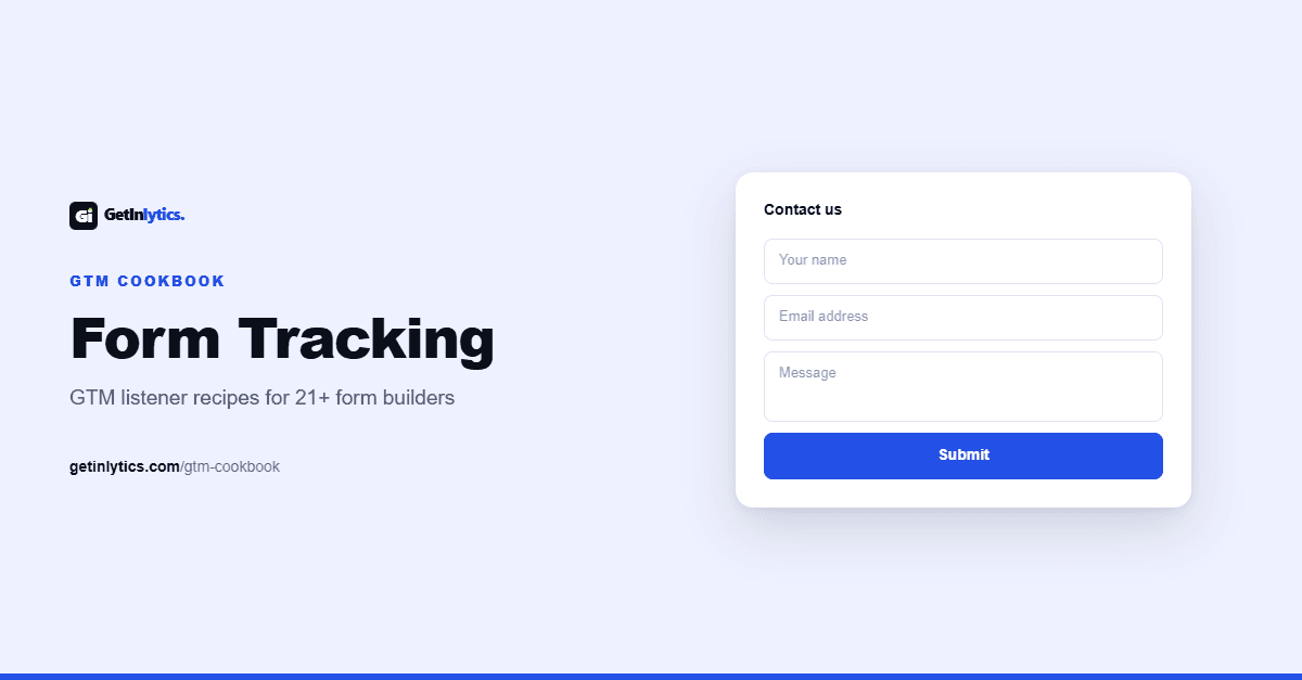 Forms GTM Listener Recipes
